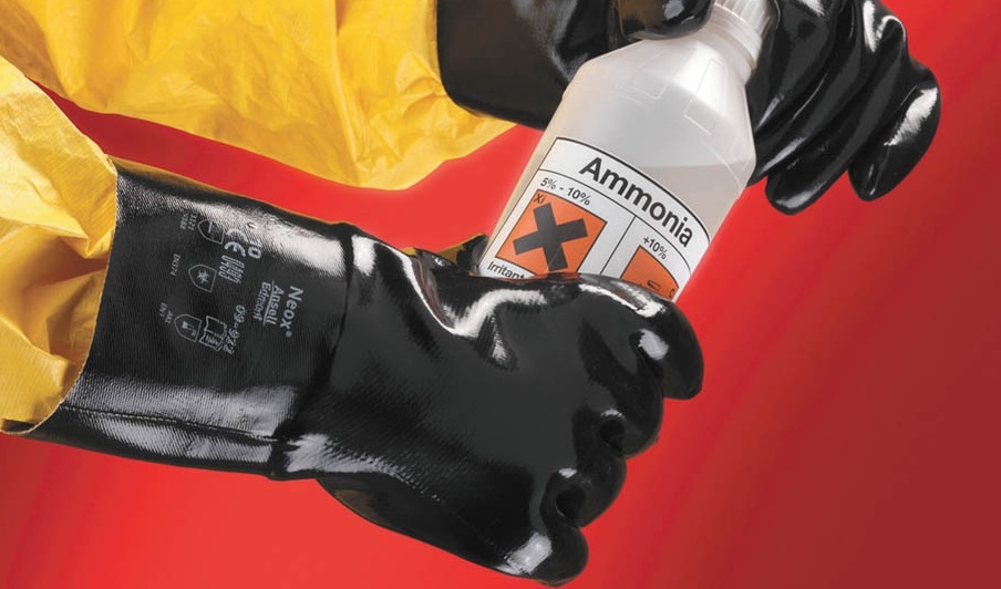 Chemické pracovné rukavice
